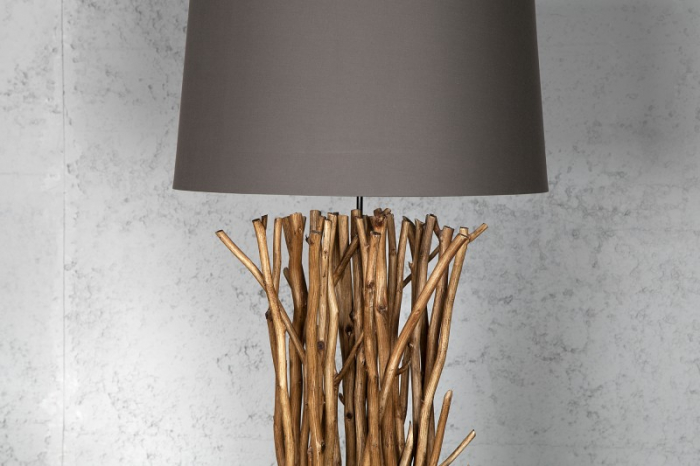 Lampadar Euphoria, Ø 55 cm, maro/gri, 175 cm [3]