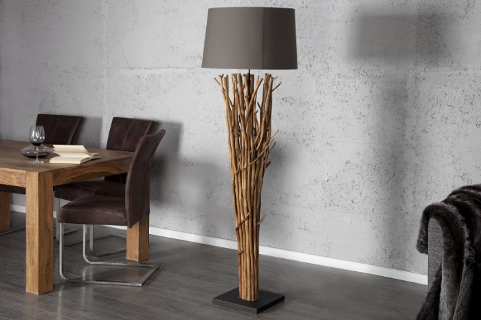 Lampadar Euphoria, Ø 55 cm, maro/gri, 175 cm [2]