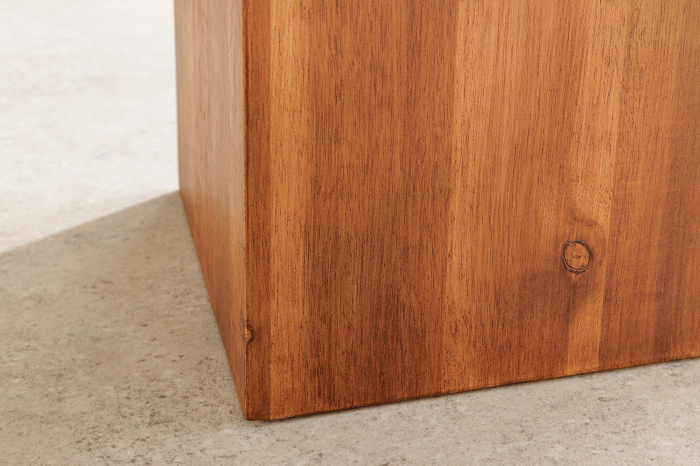 Stâlp decorativ COLUMNA 50cm, din lemn de salcâm natural maro  [7]