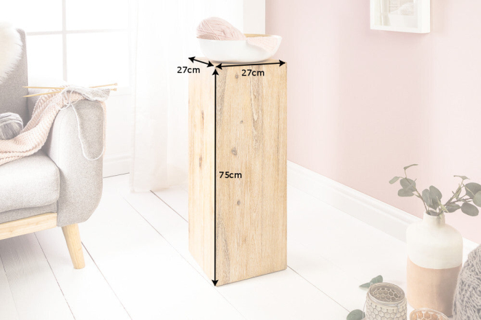 Stâlp decorativ COLUMNA 75 cm salcâm teak gri [9]