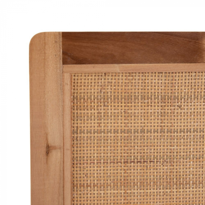 Tăblie pat Honey din lemn de paulownia și ratan 160 X 3,50 X 120 CM [5]