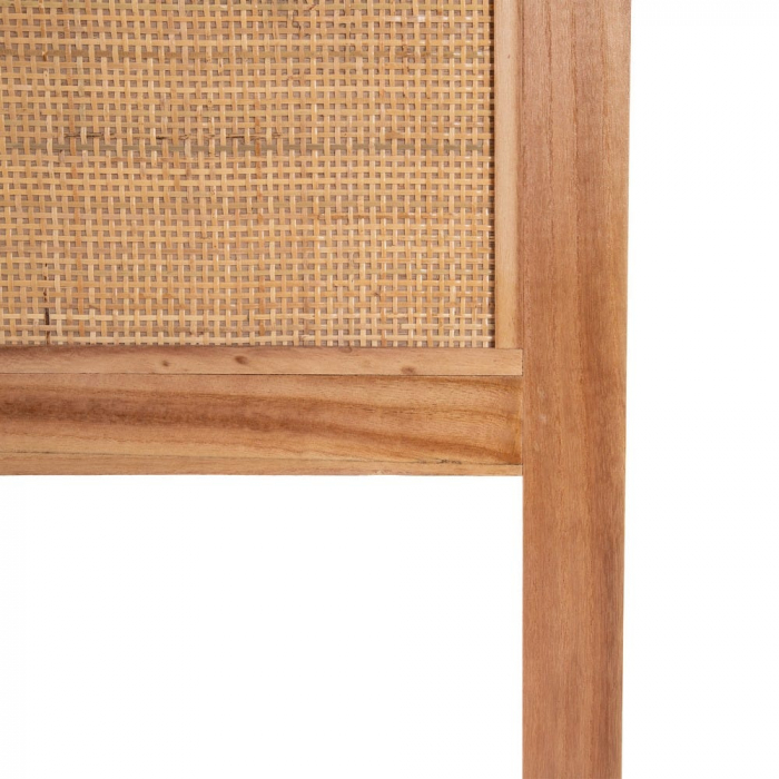 Tăblie pat Honey din lemn de paulownia și ratan 160 X 3,50 X 120 CM [8]