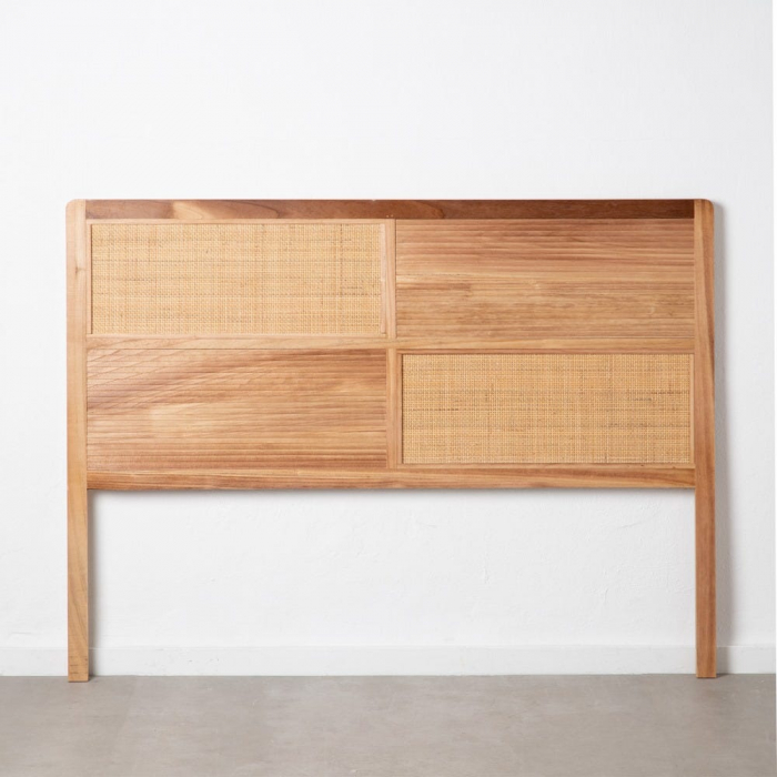 Tăblie pat Honey din lemn de paulownia și ratan 160 X 3,50 X 120 CM [3]