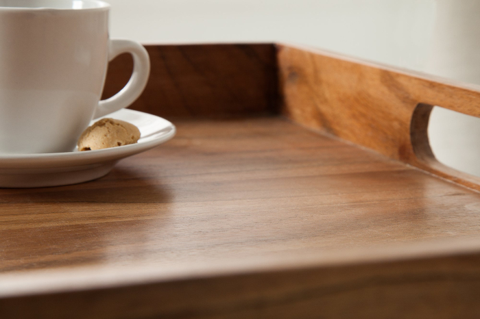 Tavă CIANO 40 cm din lemn de salcâm, fără ramă [9]