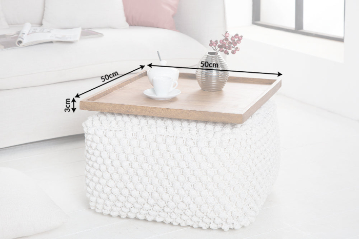 Tavă MAKASSAR 50 cm din lemn de sheesham [8]