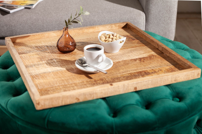 Tavă MAKASSAR 50 cm, lemn de mango natural [6]