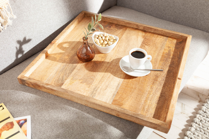 Tavă MAKASSAR 50 cm, lemn de mango natural [3]