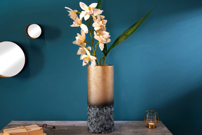 Vază decorativă ABSTRACT 40 cm patină aurie [3]