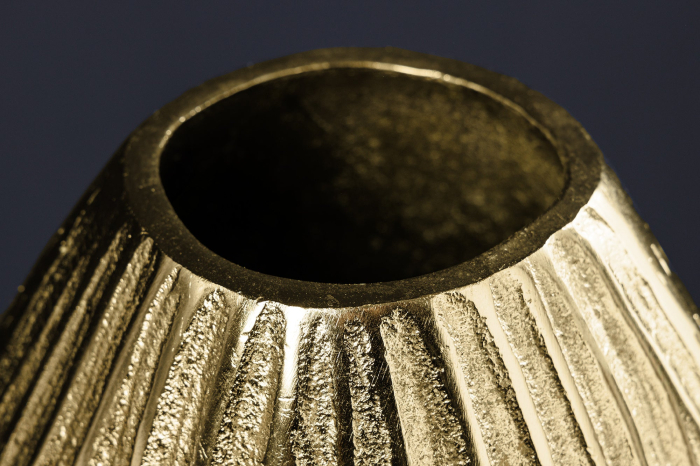 Vază ELEGANCE 30 cm cu efect de ciocănit, auriu antic [8]