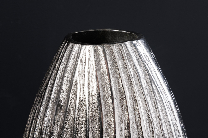 Vază ELEGANCE 30 cm cu efect de ciocănitură argintiu [6]