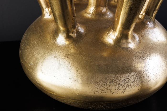 Vază KIYA 30 cm aurie cu 7 orificii pentru flori [10]