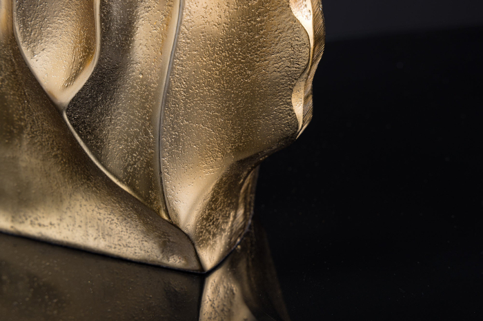 Vază LIQUID 25 cm cu efect de lovitură de ciocan, aurie [7]