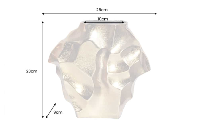 Vază LIQUID 25 cm cu efect de lovitură de ciocan, aurie [12]