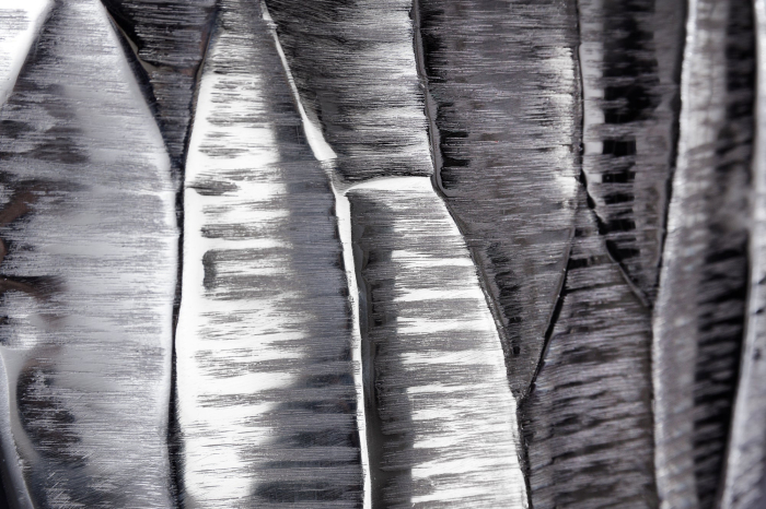 Vază ORGANIC ORIENT 45 cm argintiu [7]