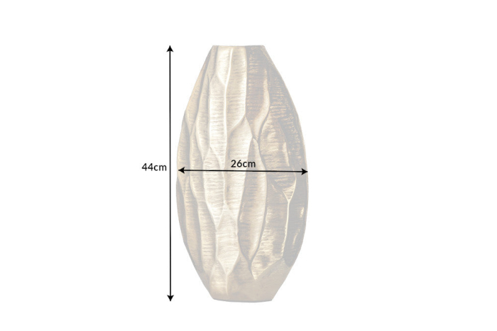 Vază ORGANIC ORIENT 45 cm auriu [9]