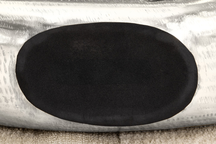 Vază ORIENT L 50 cm, efect de ciocan, argintiu [11]