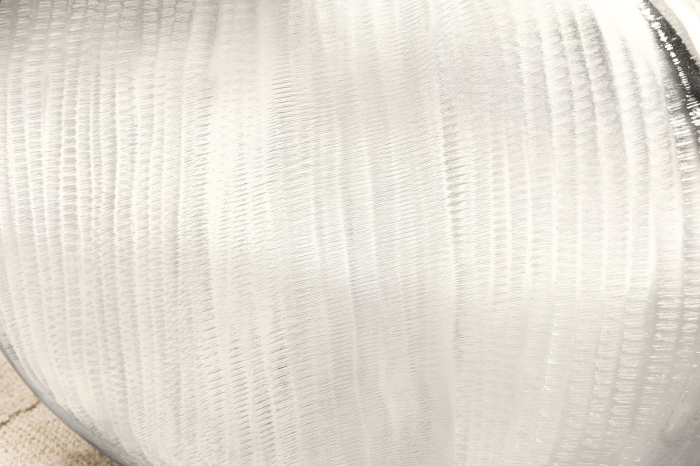 Vază ORIENT L 50 cm, efect de ciocan, argintiu [10]