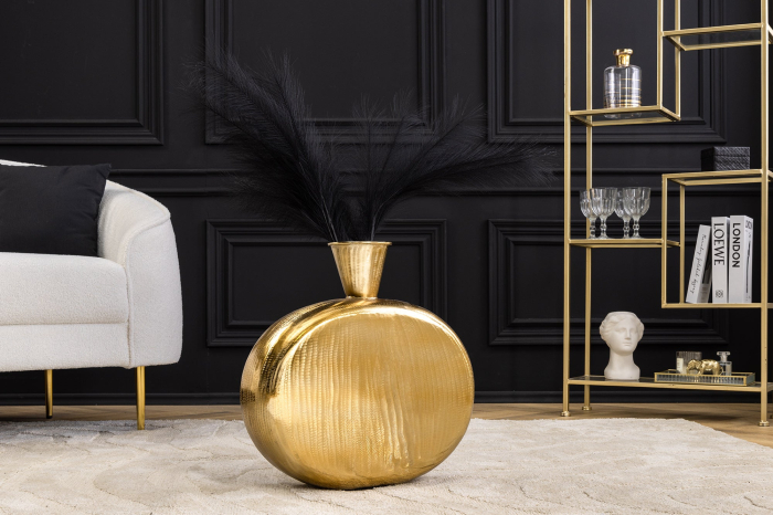 Vază ORIENT L 50 cm, efect de ciocan, auriu [6]