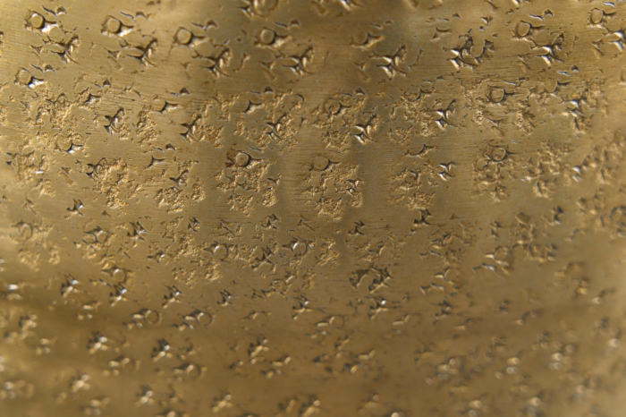 Vază ORIENTAL 50 cm cu efect de lovituri de ciocan auriu [6]