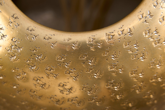 Vază ORIENTAL 50 cm cu efect de lovituri de ciocan auriu [5]