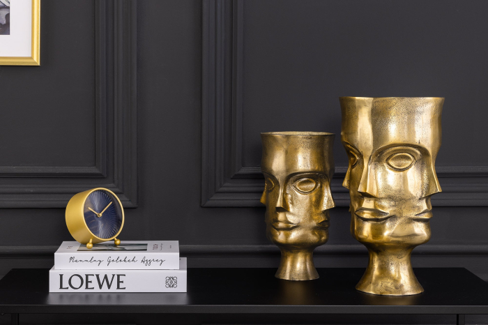 Vază pentru plante FACE, set de 2, aluminiu, alamă antică [5]