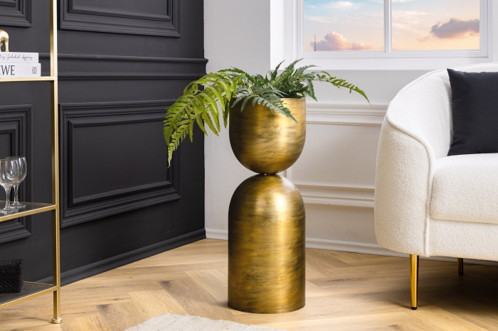 Vază SANDGLASS L 55 cm fier alamă [4]