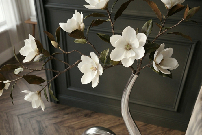 Vază WAVE XL 106 cm aluminiu argintiu [7]