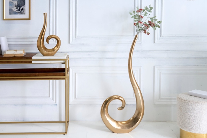 Vază WAVE XL 106 cm aluminiu auriu [5]