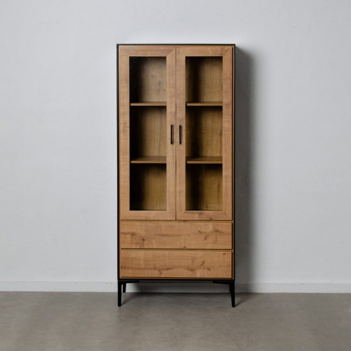 Vitrină Alfil din MDF și metal 78,50 X 40 X 180 CM [2]
