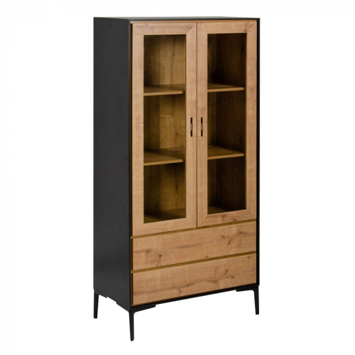 Vitrină Alfil din MDF și metal 78,50 X 40 X 180 CM [1]