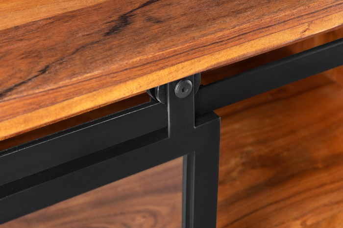 Vitrina HERITAGE din lemn de salcam si metal, 160 cm [7]