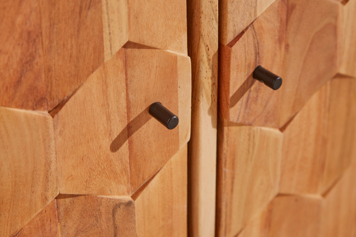 Vitrina MYSTIC LIVING din lemn de salcam, 140 cm [6]