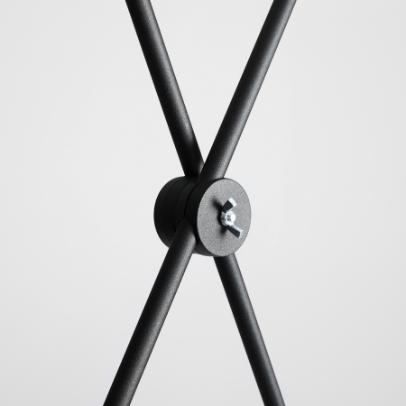 Lustră reglabilă din metal negru cu 2 becuri Arte, 90 cm [6]