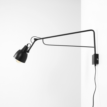 Aplică de perete reglabilă neagră Soho, 90 cm [7]