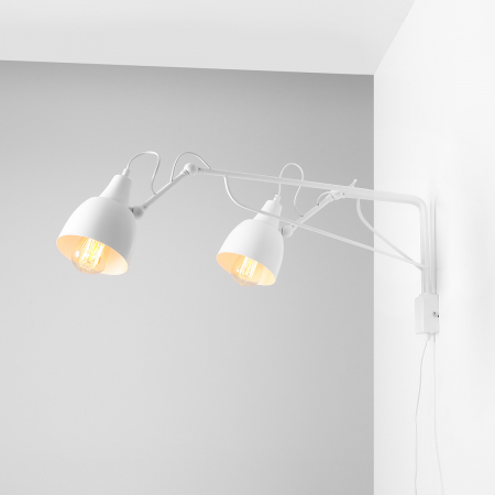 Iluminat - Aplică de perete reglabilă albă Soho, 88 cm