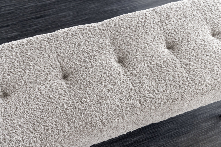 Bancă BOUTIQUE 100 cm bouclé șampanie gri-bej [6]