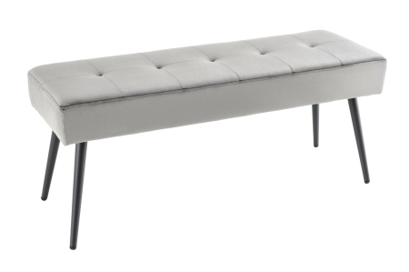 Bănci - Bancă BOUTIQUE 100 cm catifea gri închis