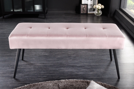 Bancă BOUTIQUE 100 cm catifea roz [3]