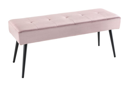 Bănci - Bancă BOUTIQUE 100 cm catifea roz
