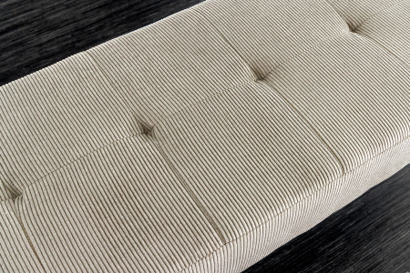 Bancă BOUTIQUE 100 cm, cordon, gri deschis [4]