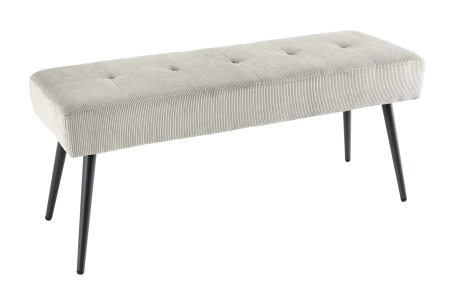 Bănci - Bancă BOUTIQUE 100 cm, cordon, gri deschis
