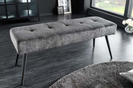Bancă BOUTIQUE 100 cm, cordon gri închis [2]
