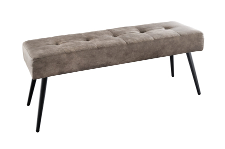 Bănci - Bancă BOUTIQUE 100 cm microfibră gri-maro