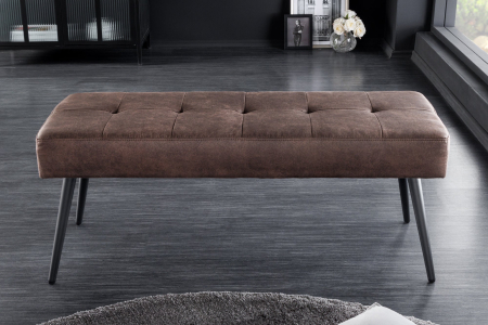 Bancă BOUTIQUE 100 cm microfibră maro [3]