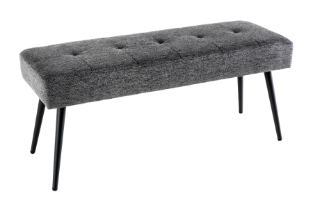 Bănci - Bancă BOUTIQUE 100 cm țesătură texturată gri