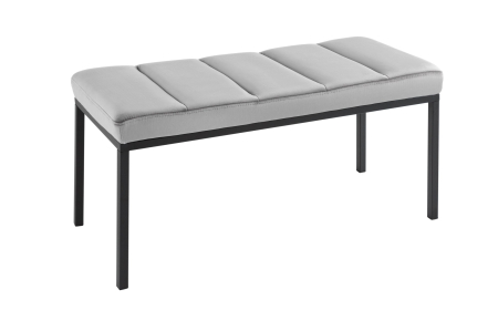 Bănci - Bancă BOUTIQUE 80 cm catifea gri deschis