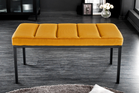 Bancă BOUTIQUE 80 cm, cordon galben muștar [3]