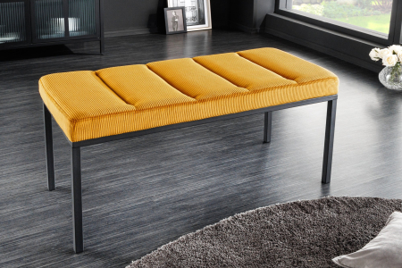 Bancă BOUTIQUE 80 cm, cordon galben muștar [2]