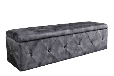 Bănci - Bancă EXTRAVAGANCIA 140 cm microfibră gri antic