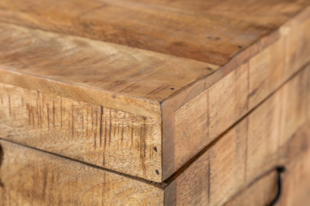 Dulap pentru bancă FACTORY LOFT 115 cm lemn de mango natural [4]